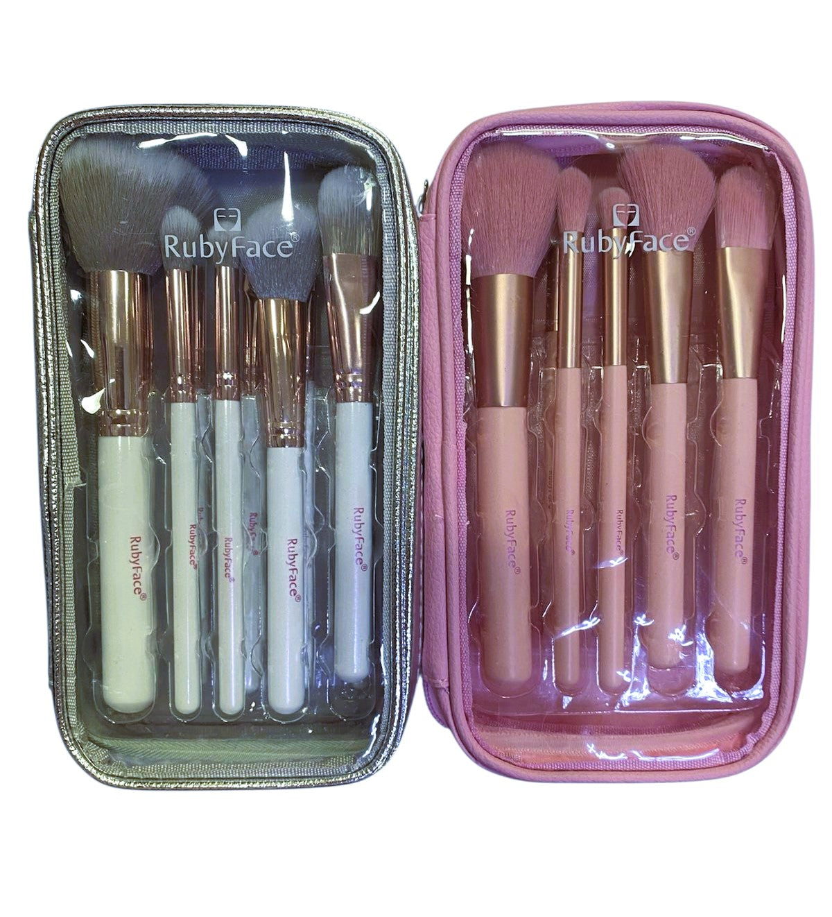 LILI SET DE BROCHAS COSMETIQUERA C/10 PZAS RUBY FACE