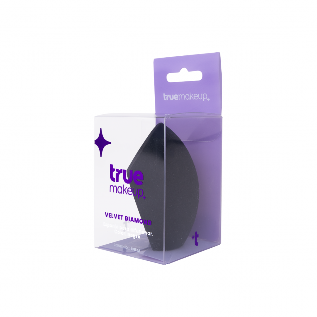 TRUE LASHES ESPONJA VELVET DIAMOND NEGRA TM-EV03