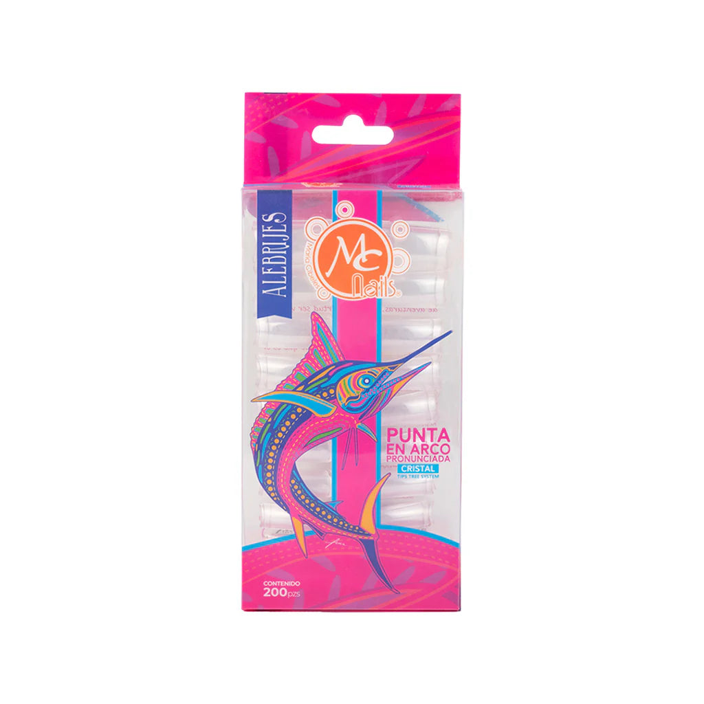 MC NAILS TIPS 200 PZ CRISTAL
