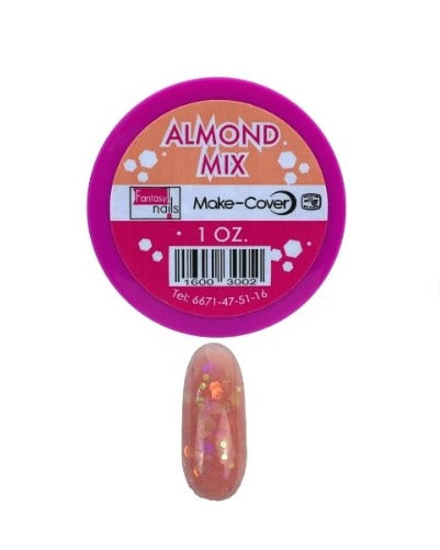 FANTASY NAILS POLVO ACRILICO ALMOND MIX 1OZ.