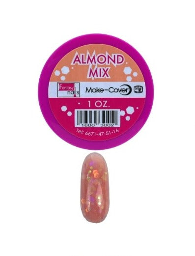 FANTASY NAILS POLVO ACRILICO ALMOND MIX 1OZ.