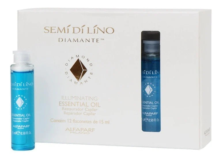 ALFAPARF AMPOLLETA SEMI DI LINO AZUL WHITE DIAMOND 13ML