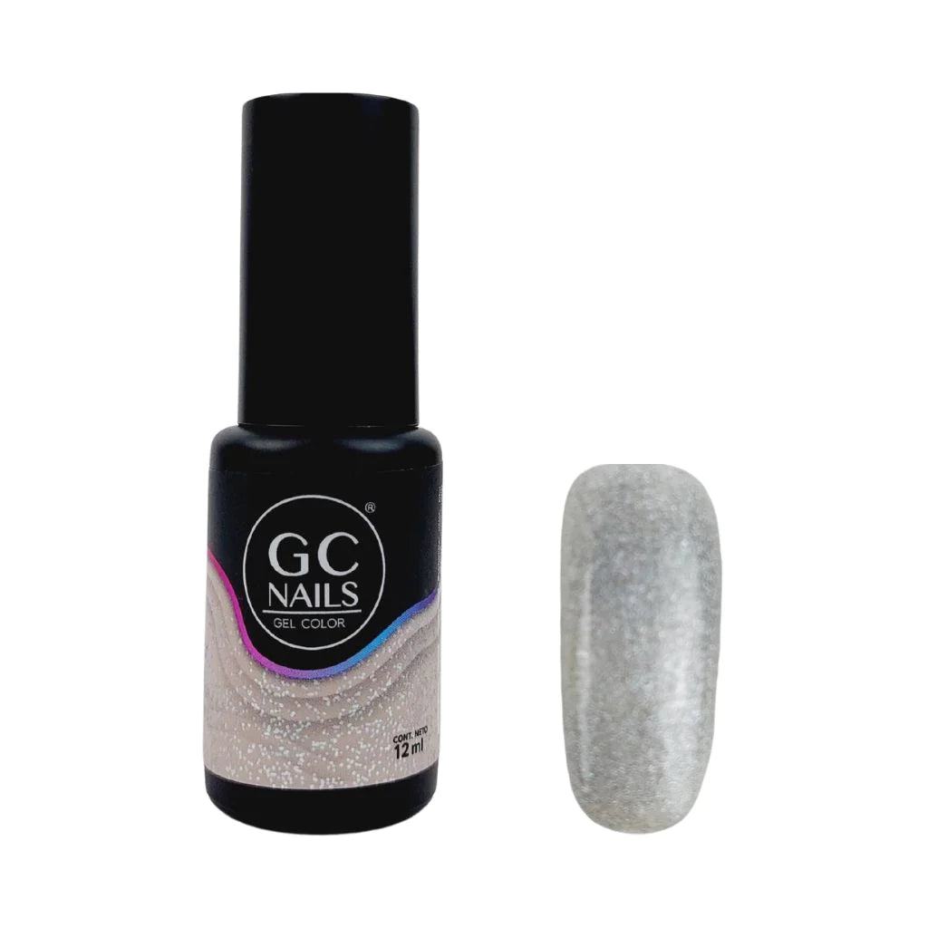 GC NAILS BEL COLOR TONO GRIS Y PLATA