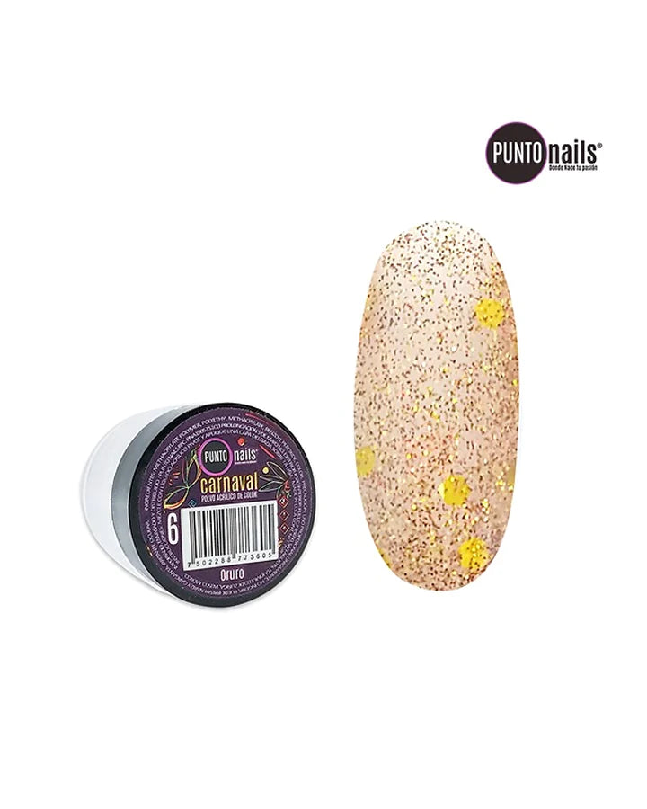 PUNTO NAILS CARNAVAL ACRILICO DE COLOR 7GR