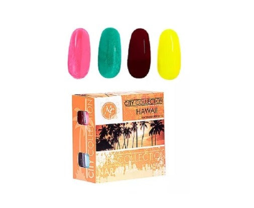 MC NAILS CAJA POLVO ACRILICO CITY NARANJA HAWAII 4PZ