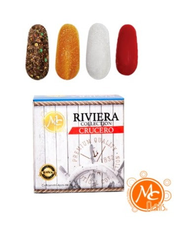 MC NAILS CAJA POLVO ACRILICO RIVIERA CRUCERO 4PZ