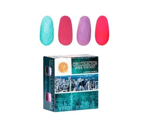 MC NAILS CAJA POLVO ACRILICO CITY VERDE TORONTO 4PZ