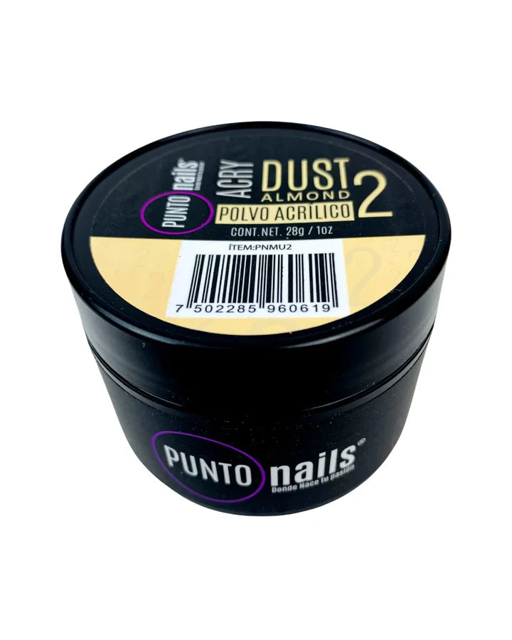 PUNTO NAILS POLVO ACRILICO DUST ALMOND 1OZ