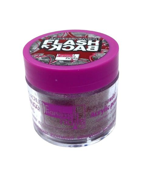 FANTASY NAILS POLVO ACRILICO FLASH BACK ROJO 1 OZ