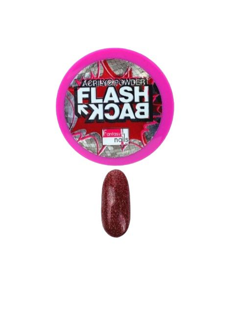 FANTASY NAILS POLVO ACRILICO FLASH BACK ROJO 1 OZ