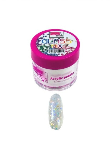 FANTASY NAILS POLVO ACRILICO GLASS MIX 1 OZ