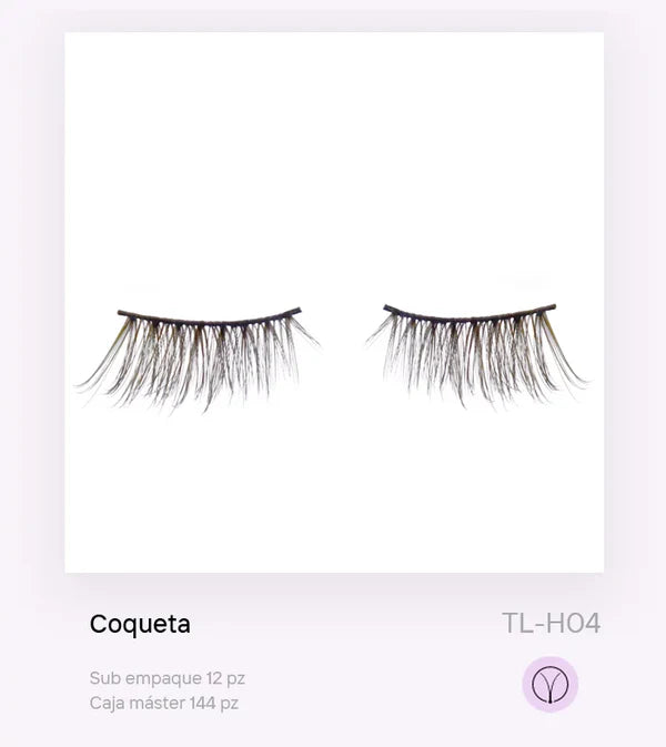 TRUE LASHES PESTAÑA HALF ROSS