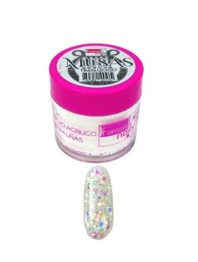 FANTASY NAILS POLVO ACRILICO MUSAS TRASLUCIDO 1 OZ