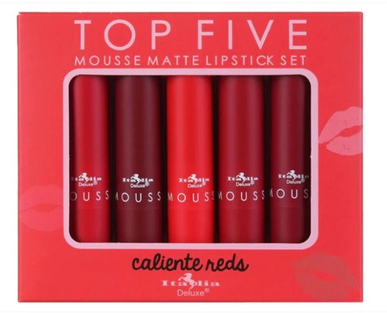 ITALIA LABIALES EN MOUSSE MATE - CONJUNTOS DE LOS CINCO MEJORES