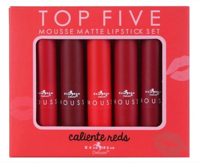 ITALIA LABIALES EN MOUSSE MATE - CONJUNTOS DE LOS CINCO MEJORES