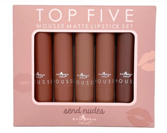 ITALIA LABIALES EN MOUSSE MATE - CONJUNTOS DE LOS CINCO MEJORES