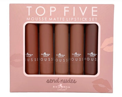 ITALIA LABIALES EN MOUSSE MATE - CONJUNTOS DE LOS CINCO MEJORES