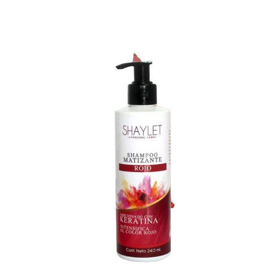 SHANATURAL´S SHAMPOO MATIZANTE ROJO SAYLET