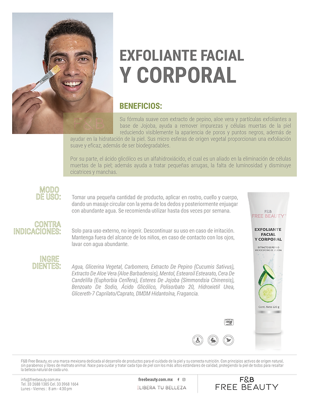 F&B EXFOLIANTE FACIAL Y CORPORAL 120 GR