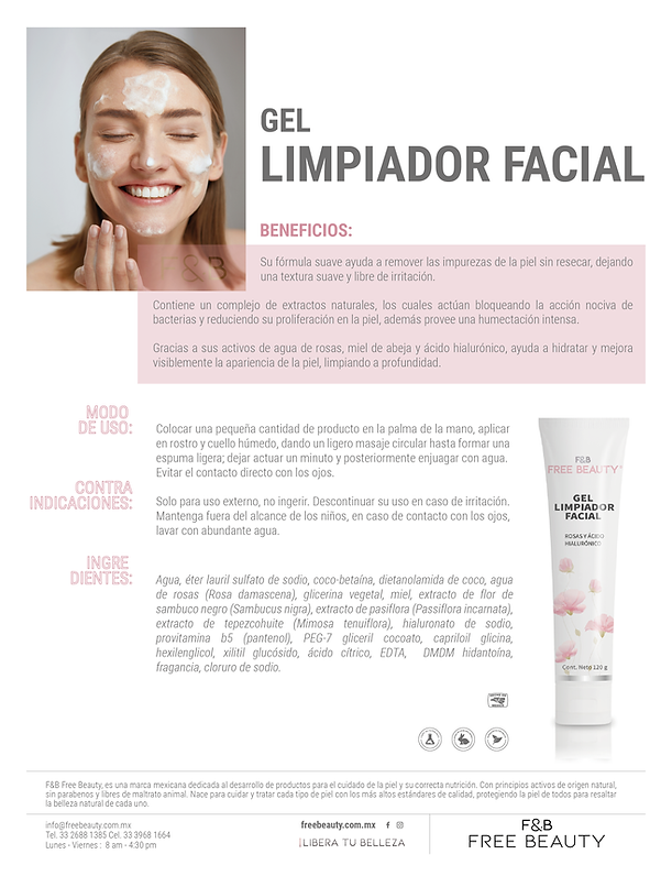 F&B GEL LIMPIADOR FACIAL 120 GR