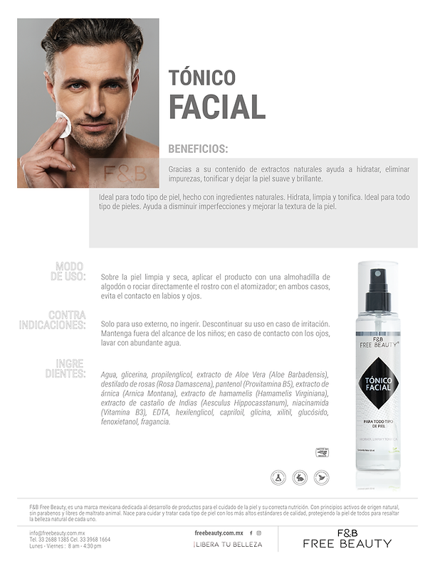 F&B TONICO FACIAL 125 ML