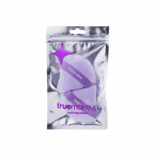 TRUE LASHES BORLA COTTON MORADO C/2 PZAS TM-PUFF02