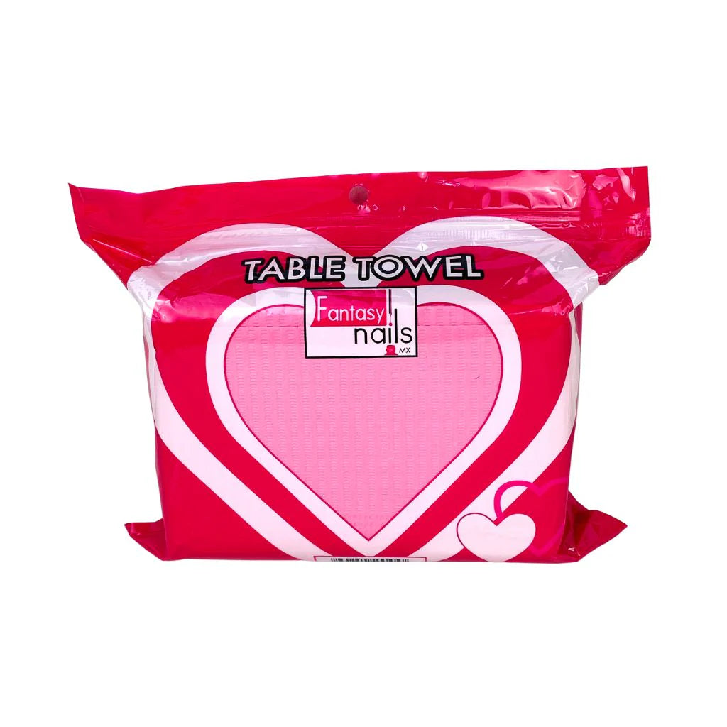 FANTASY NAILS TABLE TOWELL ROSA