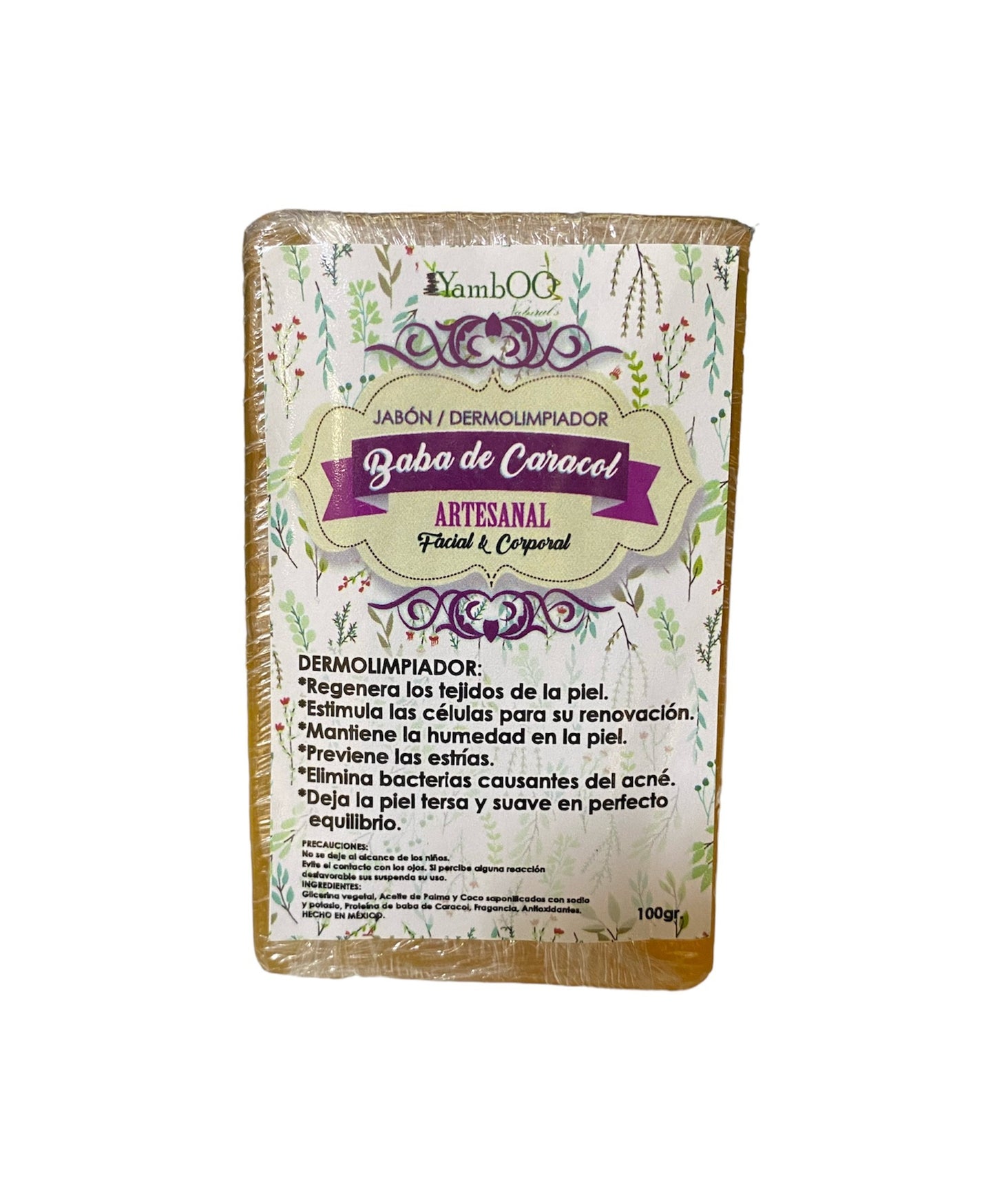 YAMBOO JABON ARTESANAL BABA DE CARACOL 100G