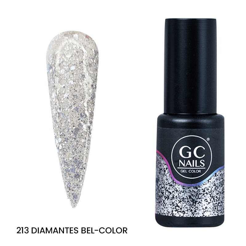 GC NAILS BEL COLOR TONO GRIS Y PLATA