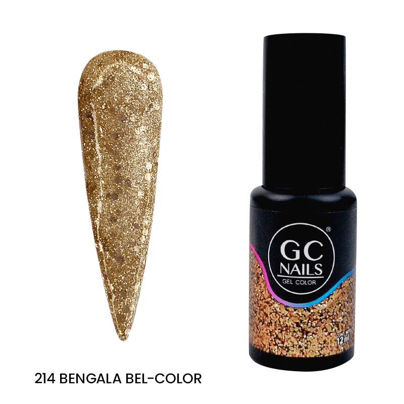 GC NAILS BEL COLOR TONOS AMARILLO, MOSTAZA Y DORADO