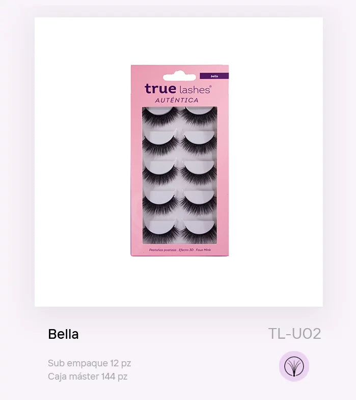 TRUE LASHES PESTAÑA AUTENTICA C/5 PARES