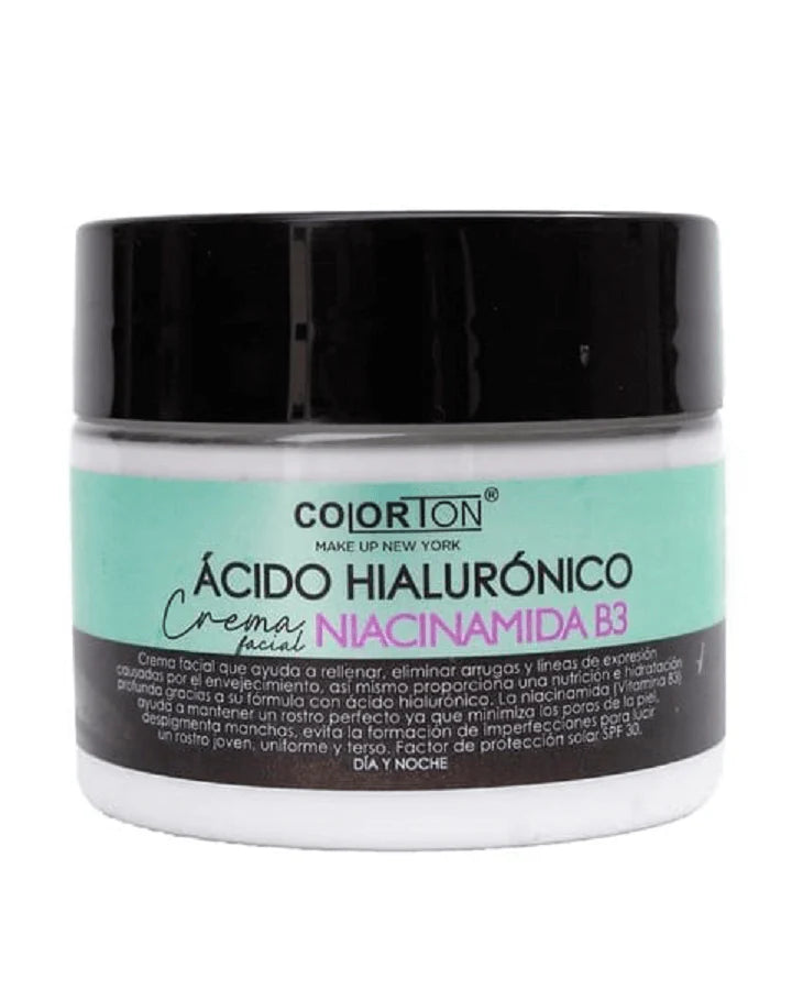 COLORTON CREMA FACIAL ÁCIDO HIALURÓNICO Y NIACINAMIDA B3