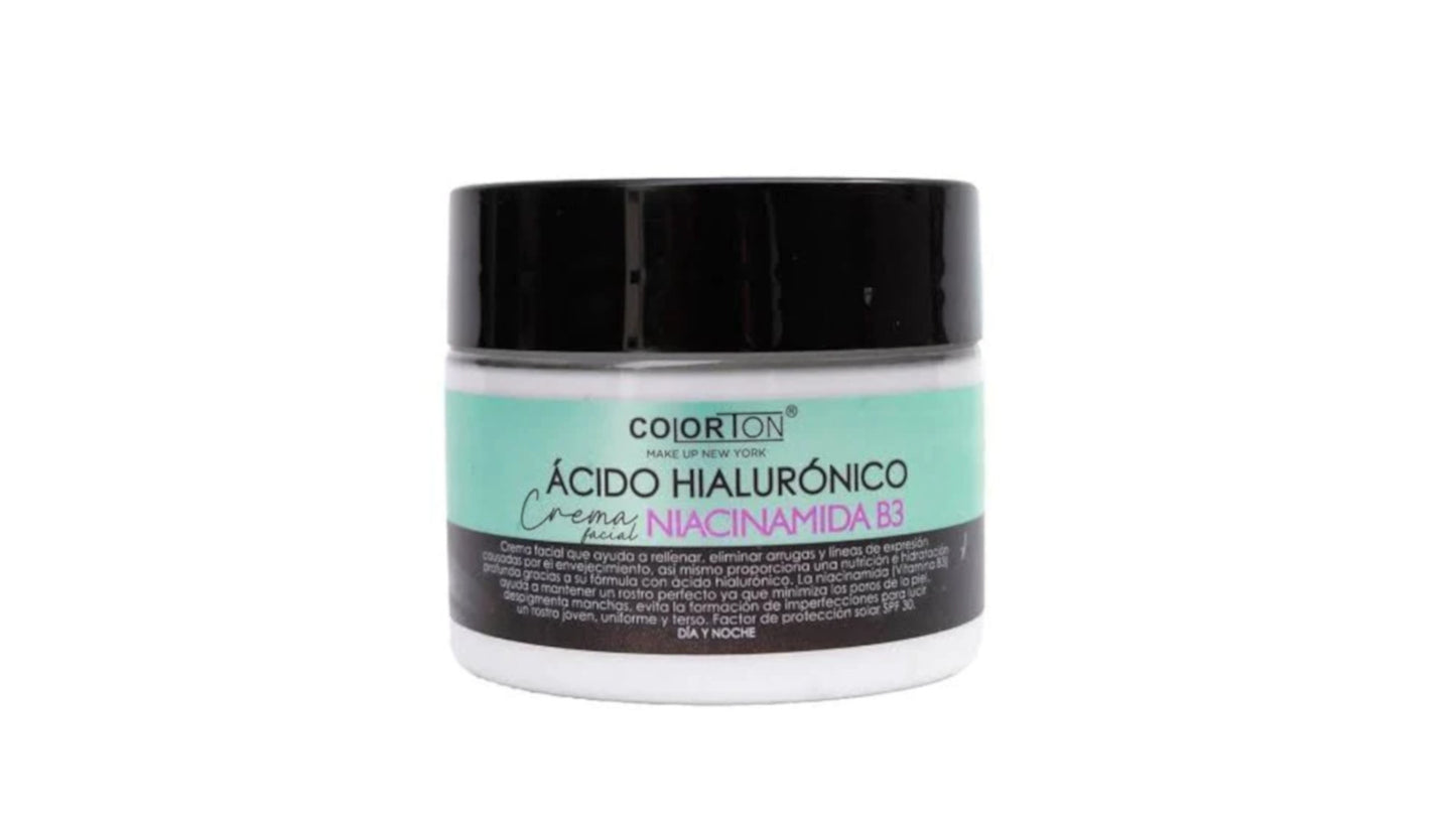 COLORTON CREMA FACIAL ÁCIDO HIALURÓNICO Y NIACINAMIDA B3