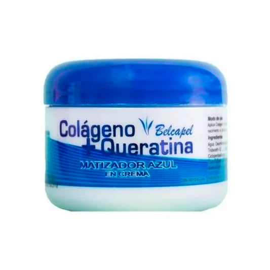 BELCAPEL MATIZADOR EN CREMA AZUL COLÁGENO+QUERATINA 250 ML